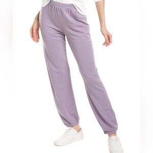 Monrow High-Waist Vintage Lounge Sweatpant Misty Lilac